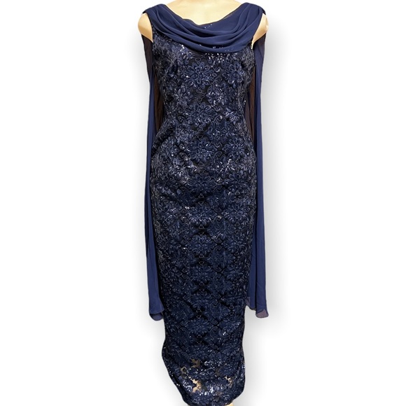 NWOT TAHARI Sequined Evening Dress - Picture 1 of 10